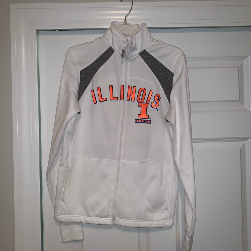 Jansport Large Fighting Illini Zip-Up Sweatshirt